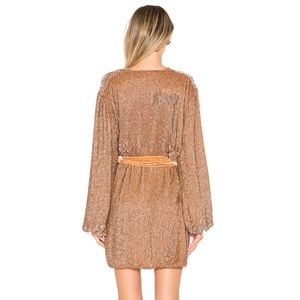 Retrofete Gabrielle Robe Dress in Bronze